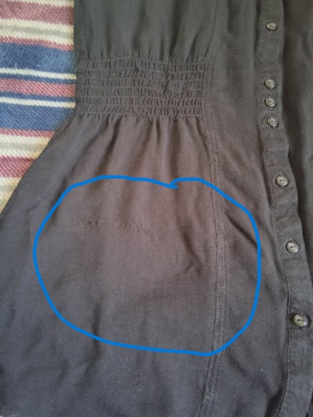 Women's Black Love Tree Button up Blouse - Picture 5 of 8